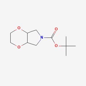 molecular formula C11H19NO4 B13391864 cis-6-Boc-hexahydro-2H-[1,4]dioxino[2,3-c]pyrrole 