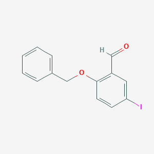 molecular formula C14H11IO2 B1339187 2-(Benzyloxy)-5-iodobenzaldehyde CAS No. 134038-89-4