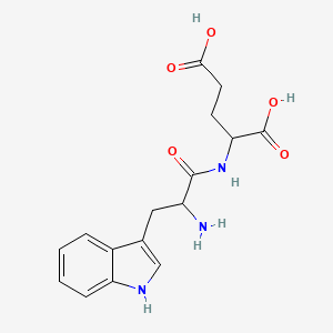 molecular formula C16H19N3O5 B13391883 Tryptophylglutamic acid 