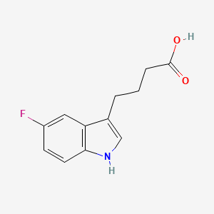 molecular formula C12H12FNO2 B1339190 4-(5-Fluoro-1h-indol-3-yl)butanoic acid CAS No. 319-72-2