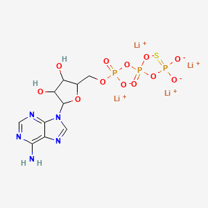 molecular formula C10H12Li4N5O12P3S B13391918 ATPgammaS tetralithium salt 