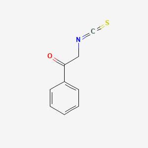 molecular formula C9H7NOS B13391970 2-Isothiocyanato-1-phenylethanone CAS No. 40046-25-1