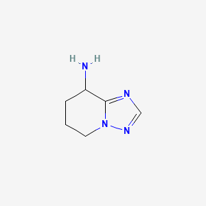 molecular formula C6H10N4 B1339200 5,6,7,8-Tetrahydro-[1,2,4]triazolo[1,5-A]pyridin-8-amine CAS No. 132454-36-5