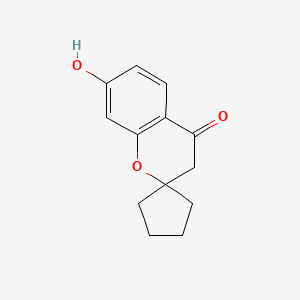 molecular formula C13H14O3 B1339204 7-Hydroxyspiro[chroman-2,1'-cyclopentan]-4-one CAS No. 70441-03-1