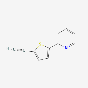 molecular formula C11H7NS B1339205 2-(5-Ethynylthiophen-2-yl)pyridine CAS No. 132464-90-5