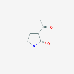 molecular formula C7H11NO2 B1339206 3-Acetyl-1-methylpyrrolidin-2-one CAS No. 60044-08-8