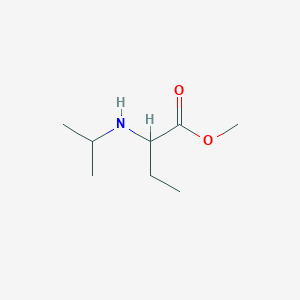 molecular formula C8H17NO2 B13392079 Methyl 2-(isopropylamino)butanoate 