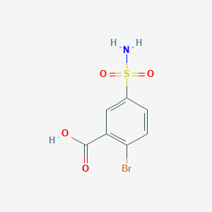molecular formula C8H6FNO B1339210 2-Bromo-5-sulfamoylbenzoic acid CAS No. 22361-61-1