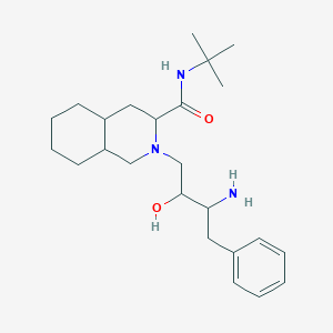 molecular formula C24H39N3O2 B13392161 [3S-[2(2S*,3R),3a,4ab,8ab]]-2-(3-Amino-2-hydroxy-4-phenylbutyl)-N-(1,1-dimethylethyl)decahydro-3-Isoquinolinecarboxamide 