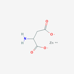 molecular formula C4H5NO4Zn B13392176 L-Aspartic acid zinc salt 