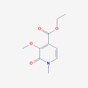 molecular formula C10H13NO4 B1339220 Ethyl 3-methoxy-1-methyl-2-oxo-1,2-dihydropyridine-4-carboxylate CAS No. 130879-43-5
