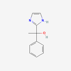 molecular formula C11H12N2O B1339221 ALPHA-METHYL-ALPHA-PHENYL-1H-IMIDAZOLE-2-METHANOL 