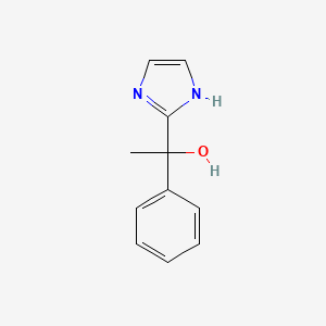 molecular formula C11H12N2O B1339221 1H-Imidazole-2-methanol, alpha-methyl-alpha-phenyl- 