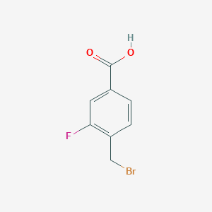 molecular formula C8H6BrFO2 B1339224 4-(溴甲基)-3-氟苯甲酸 CAS No. 361456-46-4