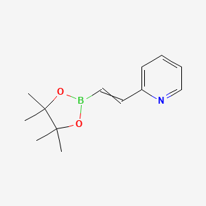 molecular formula C13H18BNO2 B13392251 2-[2-(4,4,5,5-Tetramethyl-[1,3,2]dioxaborolan-2-YL)-vinyl]-pyridine 