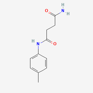 molecular formula C11H14N2O2 B1339228 N'-(4-methylphenyl)butanediamide CAS No. 138395-42-3