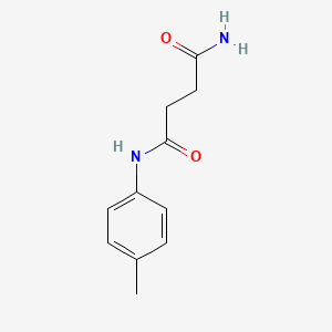 molecular formula C11H14N2O2 B1339228 N~1~-(4-甲基苯基)丁二酰胺 CAS No. 138395-42-3