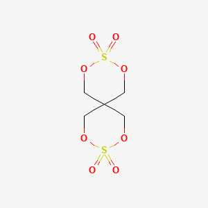 molecular formula C5H8O8S2 B13392341 2,4,8,10-Tetraoxa-3,9-dithiaspiro[5.5]undecane3,3,9,9-tetraoxide CAS No. 201419-80-9