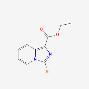molecular formula C10H9BrN2O2 B1339237 3-溴咪唑并[1,5-A]吡啶-1-羧酸乙酯 CAS No. 138891-58-4