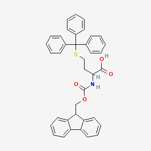 molecular formula C38H33NO4S B13392378 N-[(9H-Fluoren-9-ylmethoxy)carbonyl]triphenyl-D-methionine 