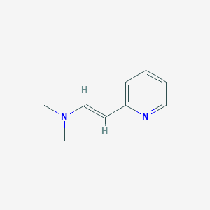 molecular formula C9H12N2 B13392380 Ethenamine, N,N-dimethyl-2-(2-pyridinyl)-, (1E)- 
