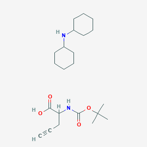molecular formula C22H38N2O4 B13392406 Boc-D-propraglycine dicyclohexylammonium salt 