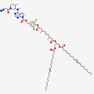 molecular formula C74H112Cl2N6O11 B13392414 Zymosan A CAS No. 9011-93-2