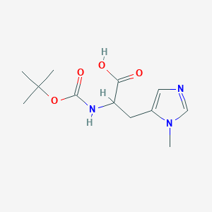 molecular formula C12H19N3O4 B13392424 (S)-2-(Boc-amino)-3-(1-methyl-5-imidazolyl)propanoic Acid 