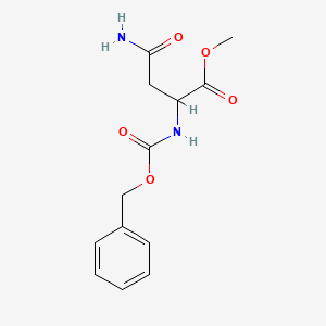 molecular formula C13H16N2O5 B13392428 Asparagine, N-carbobenzyloxy- 