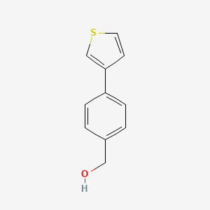molecular formula C11H10OS B1339243 (4-(Thiophen-3-yl)phenyl)methanol CAS No. 160278-20-6