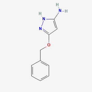 molecular formula C10H11N3O B1339244 5-(benzyloxy)-1H-pyrazol-3-amine CAS No. 1000896-40-1