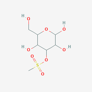 molecular formula C7H14O8S B13392450 3-o-(Methylsulfonyl)hexopyranose CAS No. 61135-45-3