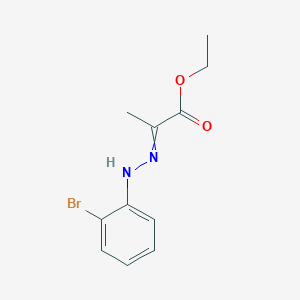 molecular formula C11H13BrN2O2 B13392470 Ethyl 2-[(2-bromophenyl)hydrazinylidene]propanoate 