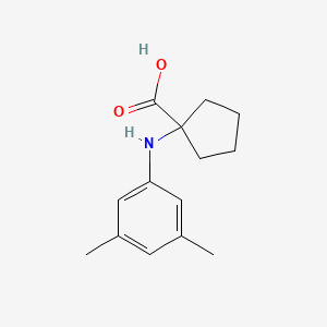 molecular formula C14H19NO2 B13392477 1-(3,5-Dimethylanilino)cyclopentane-1-carboxylic acid CAS No. 725234-55-9