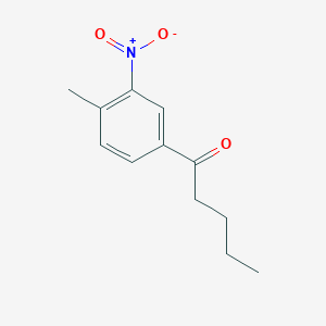 molecular formula C12H15NO3 B13392494 3'-Nitro-4'-methylvalerophenone 