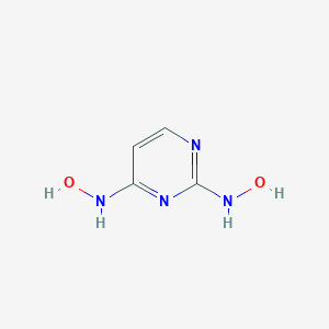 N-[2-(hydroxyamino)pyrimidin-4-yl]hydroxylamine