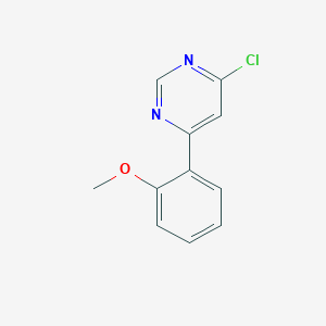 molecular formula C11H9ClN2O B1339253 4-Chloro-6-(2-methoxyphenyl)pyrimidine CAS No. 75634-03-6
