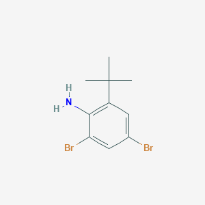 molecular formula C10H13Br2N B1339255 2,4-Dibromo-6-(tert-butyl)aniline CAS No. 94115-05-6