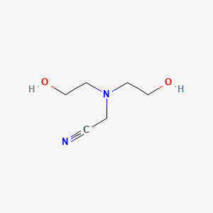 molecular formula C6H12N2O2 B1339256 [Bis-(2-hydroxy-ethyl)-amino]-acetonitrile 