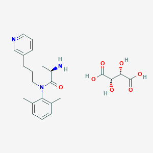 molecular formula C23H31N3O7 B133926 Milacainide tartrate CAS No. 141725-10-2