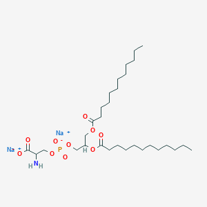 molecular formula C30H56NNa2O10P B13392612 Disodium;2-amino-3-[2,3-di(dodecanoyloxy)propoxy-oxidophosphoryl]oxypropanoate 