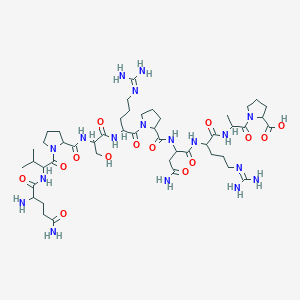 molecular formula C47H80N18O14 B13392618 Qvpsrpnrap 