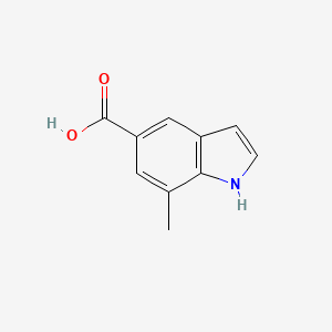 molecular formula C10H9NO2 B1339265 7-Methyl-1H-indole-5-carboxylic acid CAS No. 180624-00-4