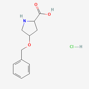molecular formula C12H16ClNO3 B13392653 O-Benzyl-L-trans-L-4-hydroxyproline hydrochloride 