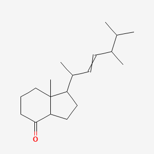 molecular formula C19H32O B13392672 1-(5,6-dimethylhept-3-en-2-yl)-7a-methyl-2,3,3a,5,6,7-hexahydro-1H-inden-4-one 