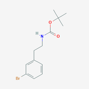 molecular formula C13H18BrNO2 B133927 Tert-butyl 3-bromophenethylcarbamate CAS No. 153732-25-3