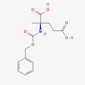 molecular formula C14H17NO6 B13392703 Cbz-alpha-methyl-D-Glu 