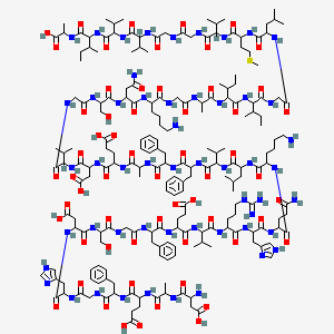 molecular formula C199H307N53O59S B13392716 H-Asp-Ala-Glu-Phe-Gly-His-Asp-Ser-Gly-Phe-Glu-Val-Arg-His-Gln-Lys-Leu-Val-Phe-Phe-Ala-Glu-Asp-Val-Gly-Ser-Asn-Lys-Gly-Ala-Ile-Ile-Gly-Leu-Met-Val-Gly-Gly-Val-Val-Ile-Ala-OH 
