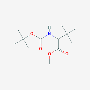 molecular formula C12H23NO4 B13392722 Methyl 3,3-dimethyl-2-[(2-methylpropan-2-yl)oxycarbonylamino]butanoate 