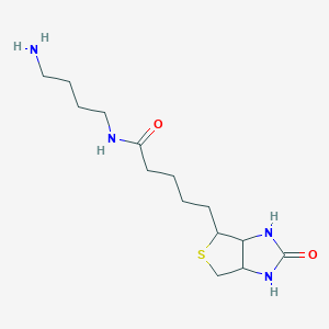 molecular formula C14H26N4O2S B13392756 N-(4-aminobutyl)-5-(2-oxo-1,3,3a,4,6,6a-hexahydrothieno[3,4-d]imidazol-4-yl)pentanamide 